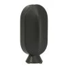 SEMA DESIGN Vase Face Noir 9x5.5xh17.5cm Gres -SEMA design Boutique 76171 DEB WEB