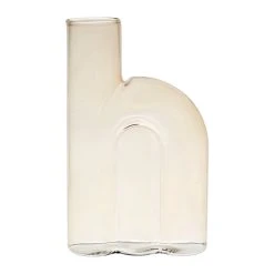 SEMA DESIGN Vase Soliflore Jaune Pale En Verre - Blue Sand