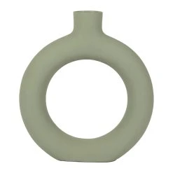 SEMA DESIGN Vase Soliflore Fleur Séchée Sauge En Aluminium - Terre Brulée