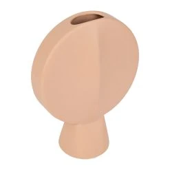 SEMA DESIGN Vase Rond Face Peche En Grès -SEMA design Boutique 76902 DET01 WEB