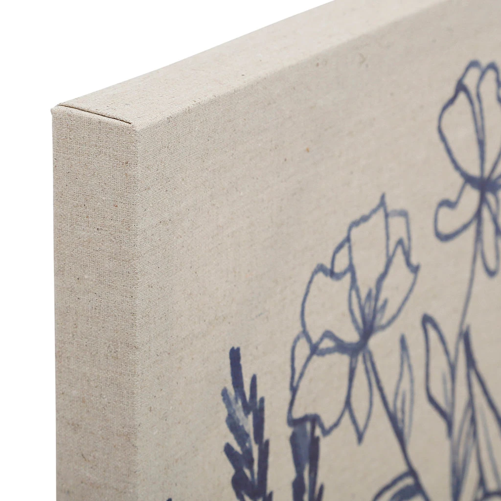 SEMA DESIGN Tableau En Lin Indigo 40x50cm - Medi Summer 4 SEMA DESIGN Tableau En Lin Indigo 40x50cm - Medi Summer – Image 2