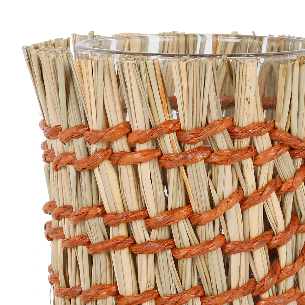 SEMA DESIGN Photophore En Jute Naturel Et Corde Terracotta - Medi Summer 4 SEMA DESIGN Photophore En Jute Naturel Et Corde Terracotta - Medi Summer – Image 2