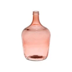 SEMA DESIGN Vase Dame-jeanne Rose En Verre Recyclé - Comete