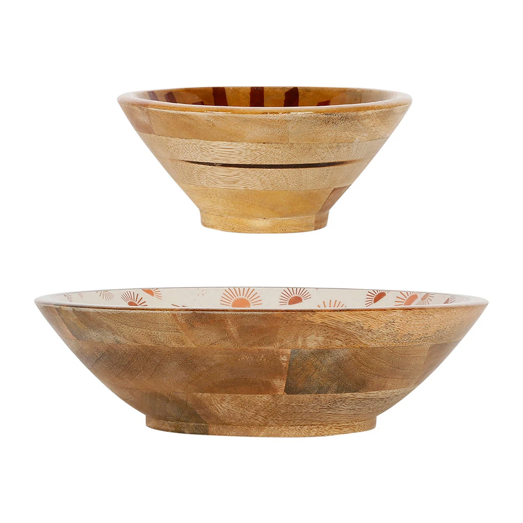 SEMA DESIGN Coupes X2 Terracotta En Manguier - Sweet Leaves 3 SEMA DESIGN Coupes X2 Terracotta En Manguier - Sweet Leaves
