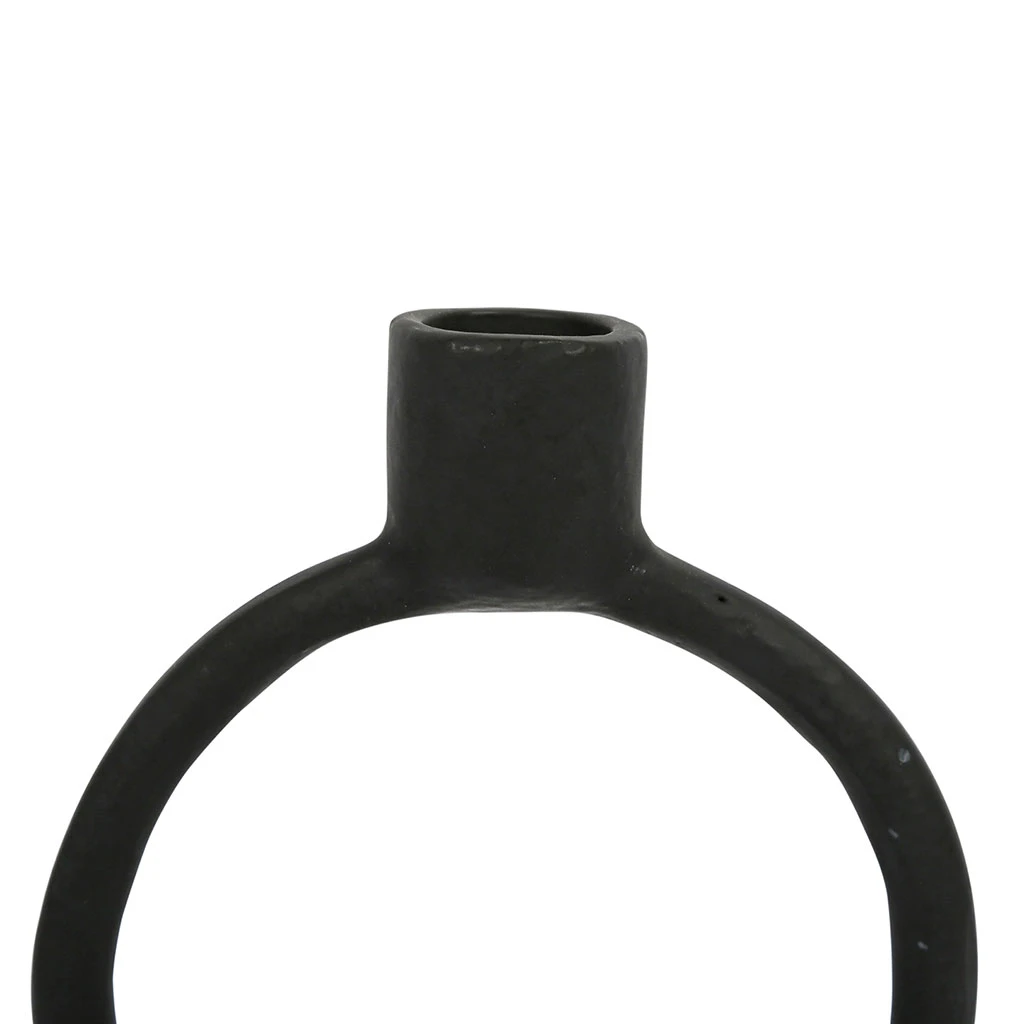 SEMA DESIGN Bougeoir Rond En Aluminium Noir - Terre Brulée 4 SEMA DESIGN Bougeoir Rond En Aluminium Noir - Terre Brulée – Image 2