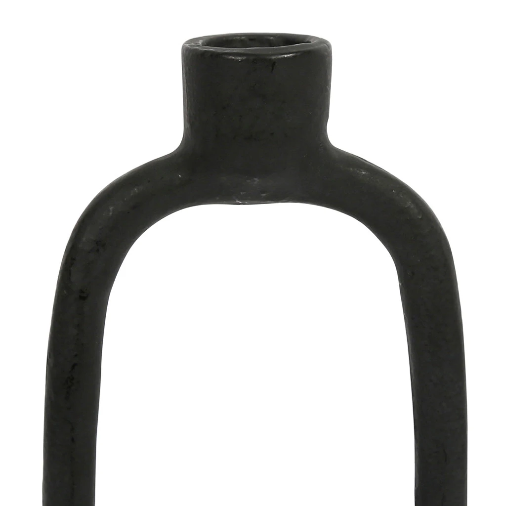 SEMA DESIGN Bougeoir Ovale En Aluminium Noir - Terre Brulee 4 SEMA DESIGN Bougeoir Ovale En Aluminium Noir - Terre Brulee – Image 2