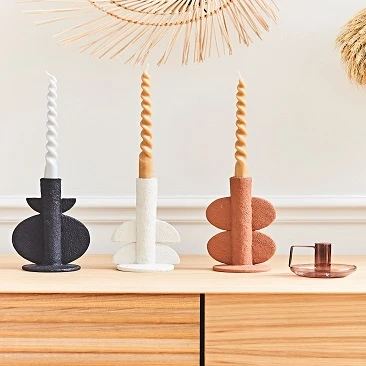 Pt' Bougeoir Bulle En Polyresine Noir 13x11xh22cm 6 Pt' Bougeoir Bulle En Polyresine Noir 13x11xh22cm – Image 4