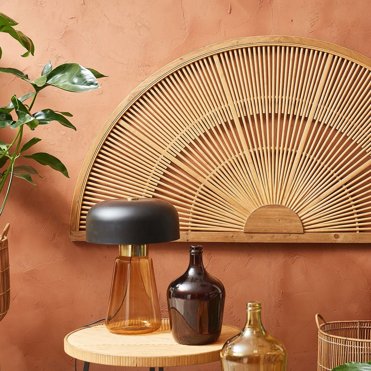 SEMA DESIGN Tête De Lit Bambou Demi-cercle 159x80cm Solor Naturel 7 SEMA DESIGN Tête De Lit Bambou Demi-cercle 159x80cm Solor Naturel – Image 5