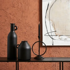 Côté Table Vase Bouteille Noir Mat En Verre Recyclé H26cm - Linol -SEMA design Boutique cc3b4 vase noir mat